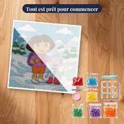 Dora et Babouche dans les montagnes enneigées – kit prêt à commencer