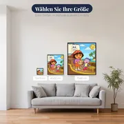 Dora und Boots auf dem Piratenschiff – verfügbare Größen