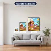 Dora e Boots sulla nave pirata – misure disponibili