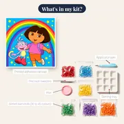 Dora and Boots Under a Rainbow Sky – kit contents