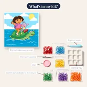 Dora and Boots Riding a Sea Turtle – kit contents