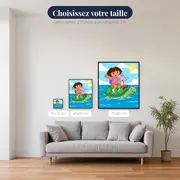Dora et Babouche sur la tortue marine – tailles disponibles
