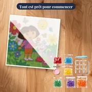 Dora et Babouche dans le jardin fleuri – kit prêt à commencer