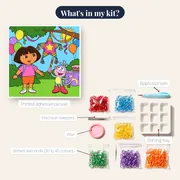 Dora and Boots Birthday Piñata Party – kit contents