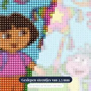Dora en Boots Feest met Piñata – close-up van de steentjes