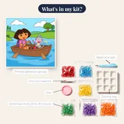 Dora and Boots Rowing a Wooden Boat – kit contents