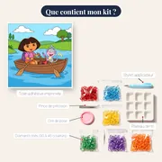 Dora et Babouche en barque sur le lac – contenu du kit