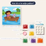 Dora en Boots roeien in een bootje – inhoud van het pakket