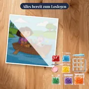 Dora und Boots rudern auf dem See – Set bereit zum Loslegen
