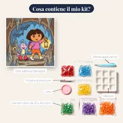 Dora e Boots esplorano una grotta con lanterna – contenuto del kit
