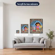 Dora e Boots esplorano una grotta con lanterna – misure disponibili