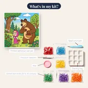 Masha and the Bear Picking Berries in the Woods – kit contents