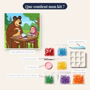 Goûter à la confiture avec Masha et Michka – contenu du kit