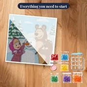 Masha and the Bear Building a Snowman – kit ready to start