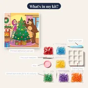 Masha and the Bear Decorating a Christmas Tree – kit contents