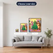 Masha and the Bear Decorating a Christmas Tree – available sizes