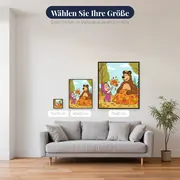 Mascha und der Bär im Herbstlaub – verfügbare Größen