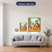 Masha and the Bear Playing in Autumn Leaves – available sizes