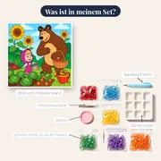 Mascha und der Bär im sonnigen Gemüsegarten – Inhalt des Sets