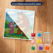 Masha and the Bear Dancing on a Flower Meadow – kit ready to start