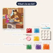 Masha and the Bear Cooking Porridge – kit contents