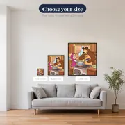 Masha and the Bear Cooking Porridge – available sizes