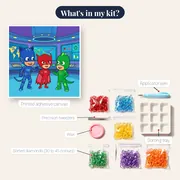 Catboy Owlette and Gekko in the Headquarters Tower – kit contents