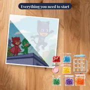 Catboy Owlette and Gekko Jumping on Rooftop – kit ready to start