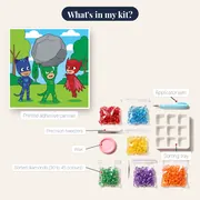 Gekko Lifting a Big Rock with Catboy and Owlette – kit contents
