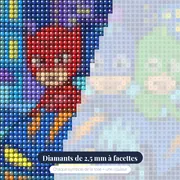 Yoyo Bibou et Gluglu dans le véhicule bleu – gros plan des diamants