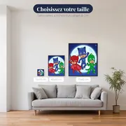 Yoyo Bibou et Gluglu devant la lune – tailles disponibles