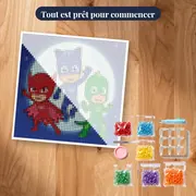 Yoyo Bibou et Gluglu devant la lune – kit prêt à commencer