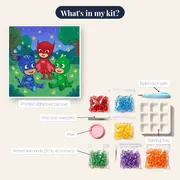 Catboy Owlette and Gekko with Fireflies in the Park – kit contents