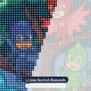 Catboy Owlette Gekko on a Big Tree at Night – diamond close-up