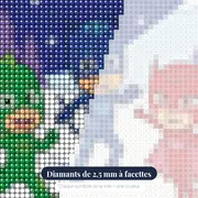 Yoyo Bibou et Gluglu dans la neige – gros plan des diamants