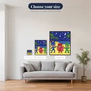 Catboy Owlette and Gekko at the Beach Under Stars – available sizes