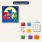 Catboy Owlette and Gekko Under the Moon – kit contents