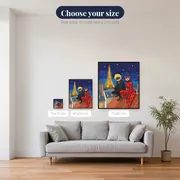 Ladybug and Cat Noir on Paris Rooftops – available sizes