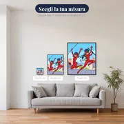 Ladybug e Chat Noir sui tetti urbani – misure disponibili