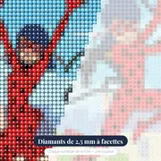 Ladybug et Chat Noir sur les toits – gros plan des diamants