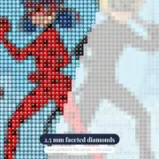 Ladybug and Cat Noir Back to Back – diamond close-up