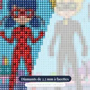 Ladybug et Chat Noir sur les toits – gros plan des diamants