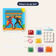 Ladybug and Cat Noir at the Arc de Triomphe – kit contents