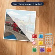 Ladybug and Cat Noir on Paris Bridge – kit ready to start