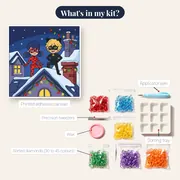 Ladybug and Cat Noir Christmas Rooftop Lights – kit contents