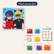 Ladybug and Cat Noir Floating Rose Petals – kit contents