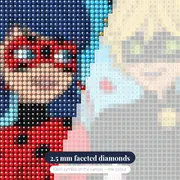 Ladybug and Cat Noir Floating Rose Petals – diamond close-up