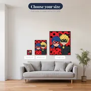 Ladybug and Cat Noir Hero Portrait – available sizes