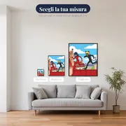 Ladybug e Chat Noir sui tetti – misure disponibili