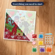 Ladybug and Cat Noir Valentine Hearts – kit ready to start